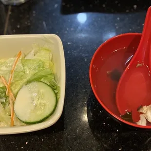House Salad and Miso Soup