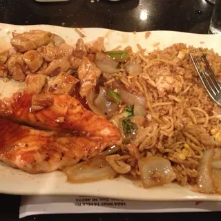 Hibachi Chicken & Salmon