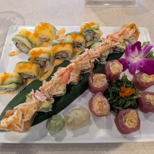 Iron Man, Sunset, and Green Spiral.