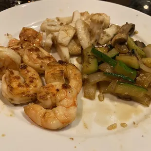 Shrimp and calamari steak