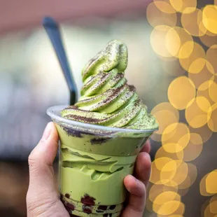 Matcha Soft Serve Ice Cream