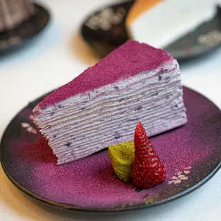 Purple Sweet Potato Crepe Layer Cake