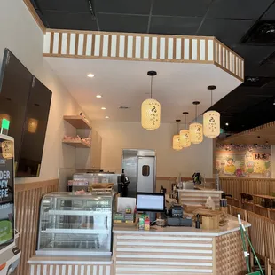 the interior of the restaurant