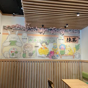 Aesthetic Japanese cartoon background