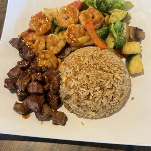 Hibachi Steak and Shrimp