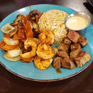 Steak &amp; Shrimp Hibachi Combo
