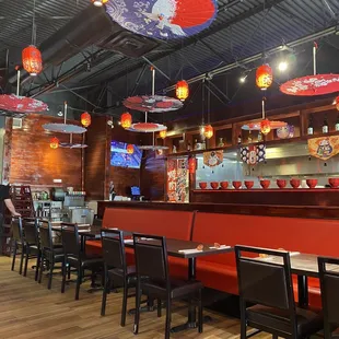  the interior of a restaurant