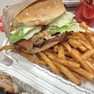 Hawaiian BBQ Chicken Burger