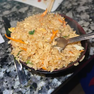 Fried rice (yum)