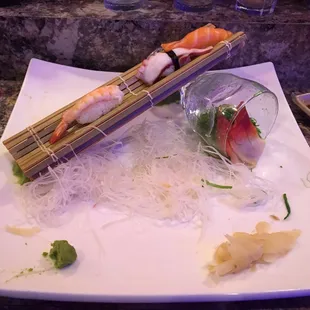 Sushi for 2 was beautifully plated. Sorry, I forgot to take a picture before we delved in.