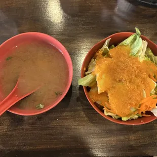 Soup and salad
