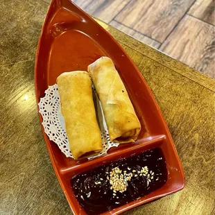 Veggie Spring Rolls were light and delicious
