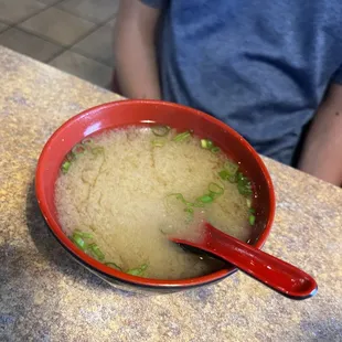 Miso soup-came with sushi lunch combo