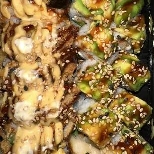 Hangover Roll and Dragon Roll