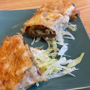 Green Onion Pancake Beef Wrap