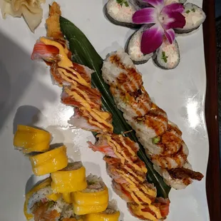 sushi, sashimi, sushi and sashimi, food