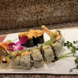 Gonzila Roll and wasabi lobster