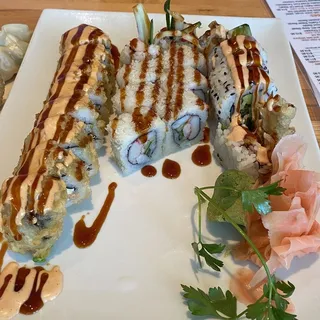 7 Pcs Sushi with Crazy Monkey Roll