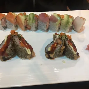 Volcano roll (bottom roll)