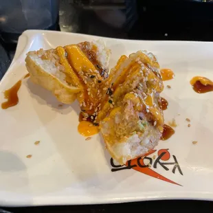 Sushi Pizza  5/10 it's an experience.. Not the worst