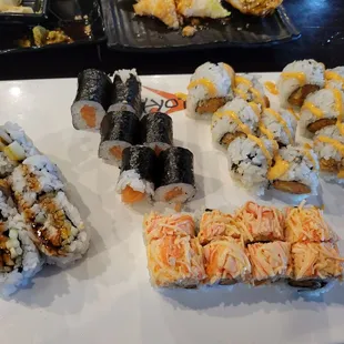 food, sushi, sashimi, sushi and sashimi