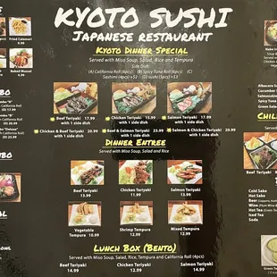 Current menu