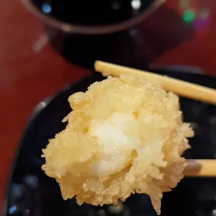 Cross-section of my shrimp tempura