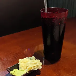 Wasabi, ginger, and a Diet Coke