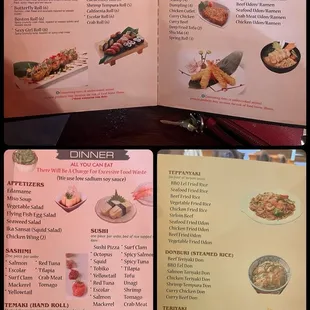 All You Can Eat (AYCE) Menu