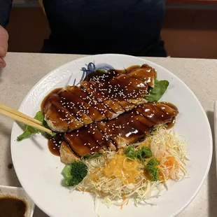 Chicken Teriyaki dinner platter