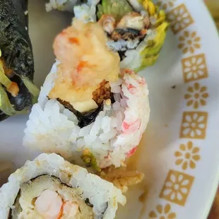 Caterpillar Roll, Snow Mountain Roll.