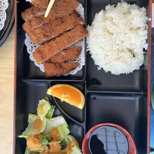 Pork Katsu ordered by my daughter...generous portions and delicious !