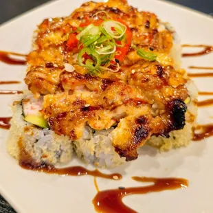 Scallop &amp; Lobster Baked Roll