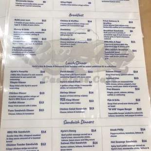 Menu front