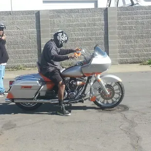 One more complete Harley painted .... by Kyrons Body Shop.