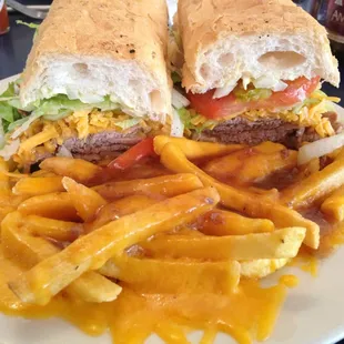 Roast beef and gravy fries