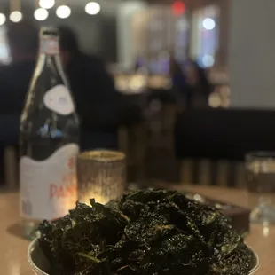 Fried Kale 9/10 kind of greasy but good overall.