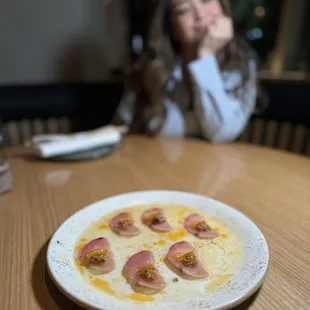 Smoked Hamachi Crudo