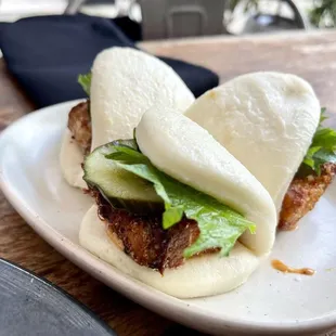 Duck Sausage Bao Buns