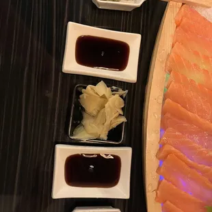 sashimi, sushi and sashimi, sushi, food