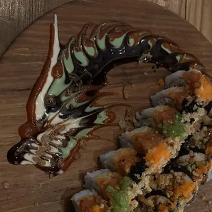 Delicious sushi sauces, work of art!