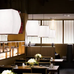 interior, sushi and sashimi