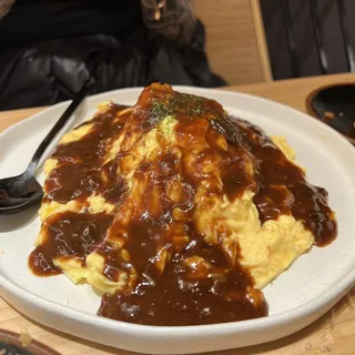 Pork Tonkatsu Omurice Combo