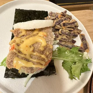 K1. Crispy Fried Chicken Rice Burger K1.