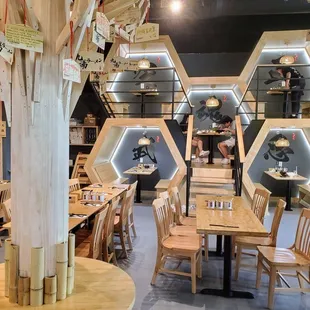 Be careful of the steps if you're sitting in upper level!