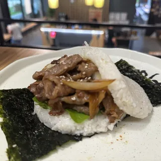 K2. Teriyaki Beef Rice Burger