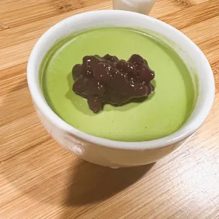 Matcha Pudding W. Red Bean