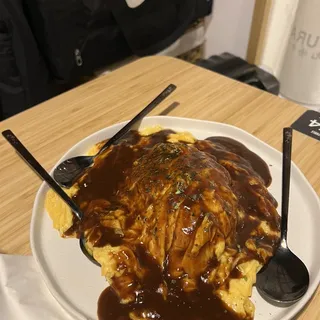 Classic Japanese Omurice Combo
