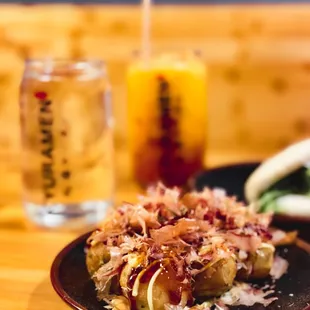 a plate of food on a table