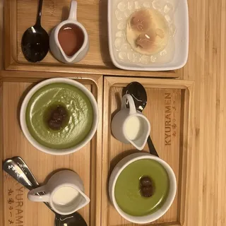 Matcha Pudding W. Red Bean